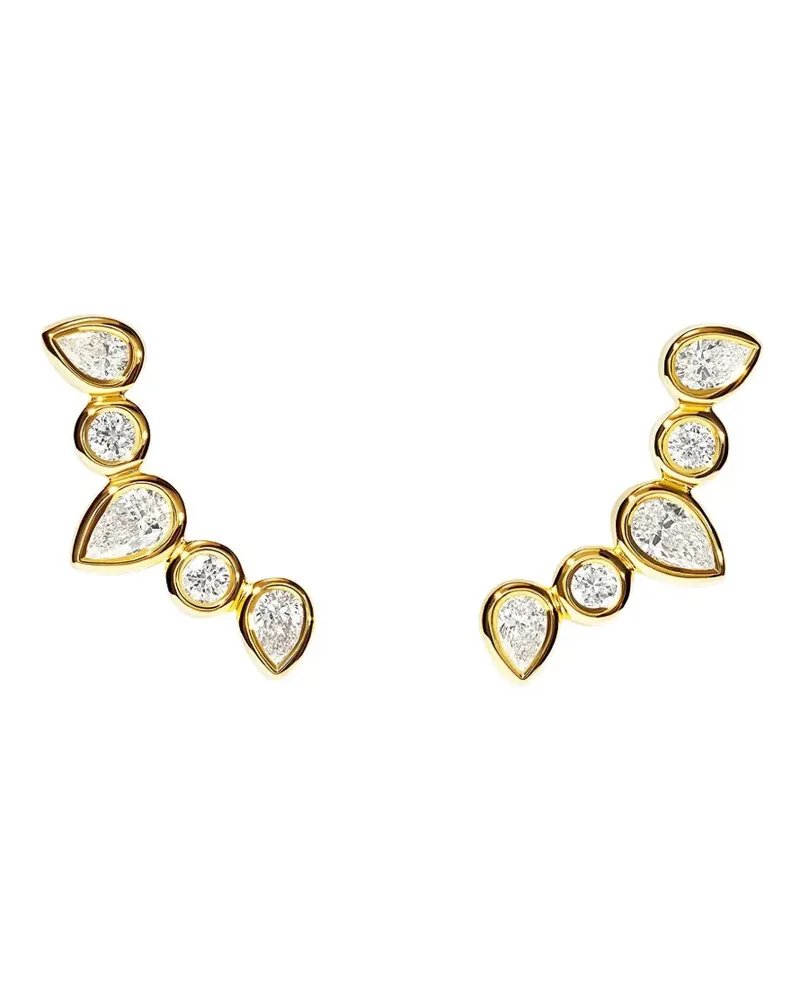 TAMARA COMOLLI 18k yellow gold Gypsy Crawler diamond earrings Gold