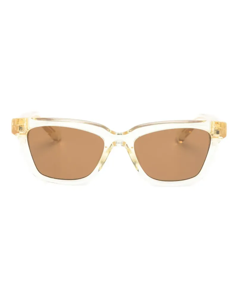 Jacquemus rectangle-frame sunglasses - Nude Nude