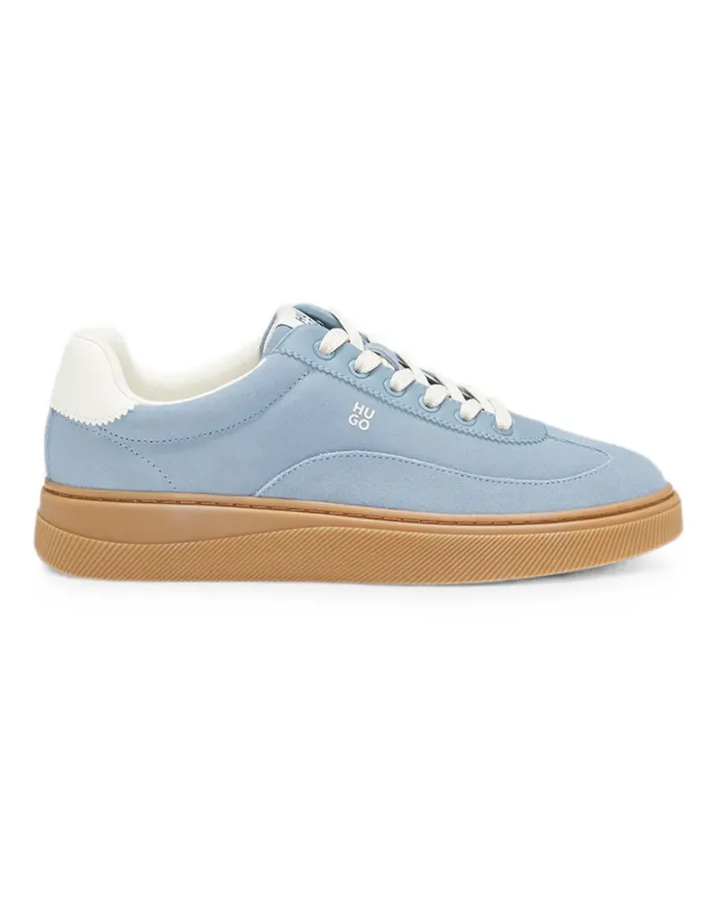 HUGO BOSS logo-print lace-up sneakers - Blau Blau