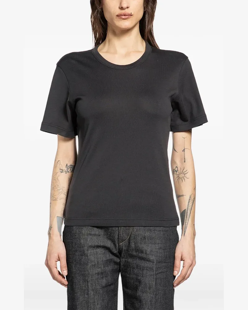 Christophe Lemaire ribbed short-sleeve T-shirt - Grau Grau