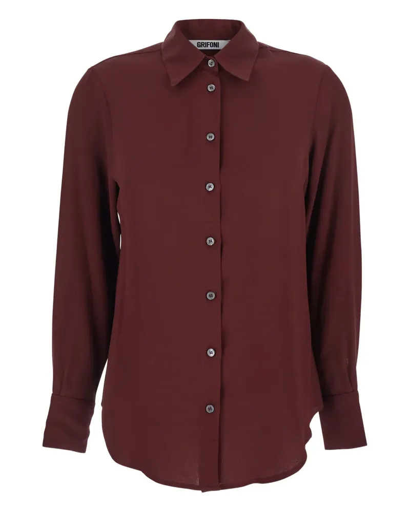 Mauro Grifoni Hemd mit klassischem Kragen - Rot Rot
