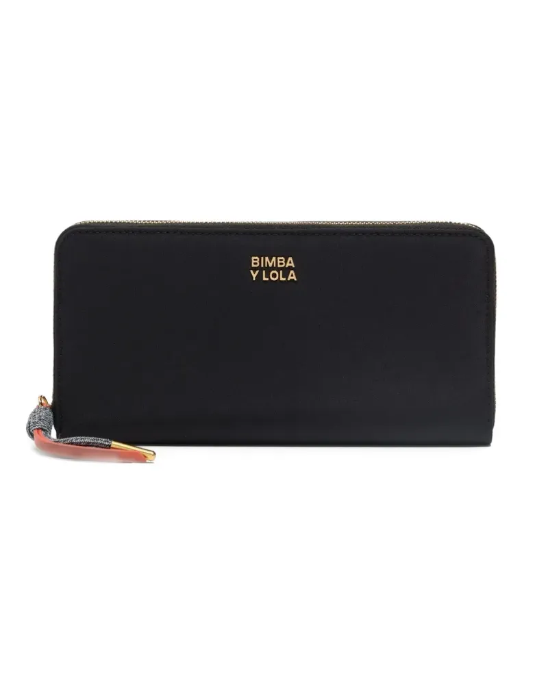 BIMBA Y LOLA Portemonnaie mit Logo - Schwarz Schwarz