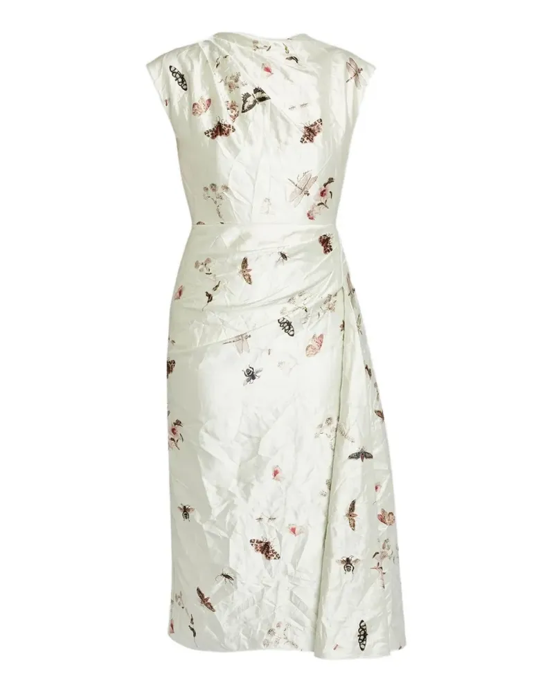 Erdem Midikleid mit Print - Nude Nude