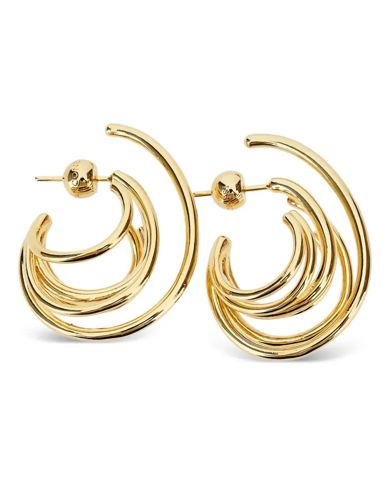 PANCONESI multi-hoop earrings - Gold Gold