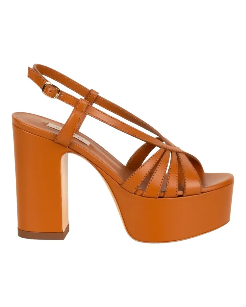 Casadei Elsa strappy platform sandals - Nude Nude