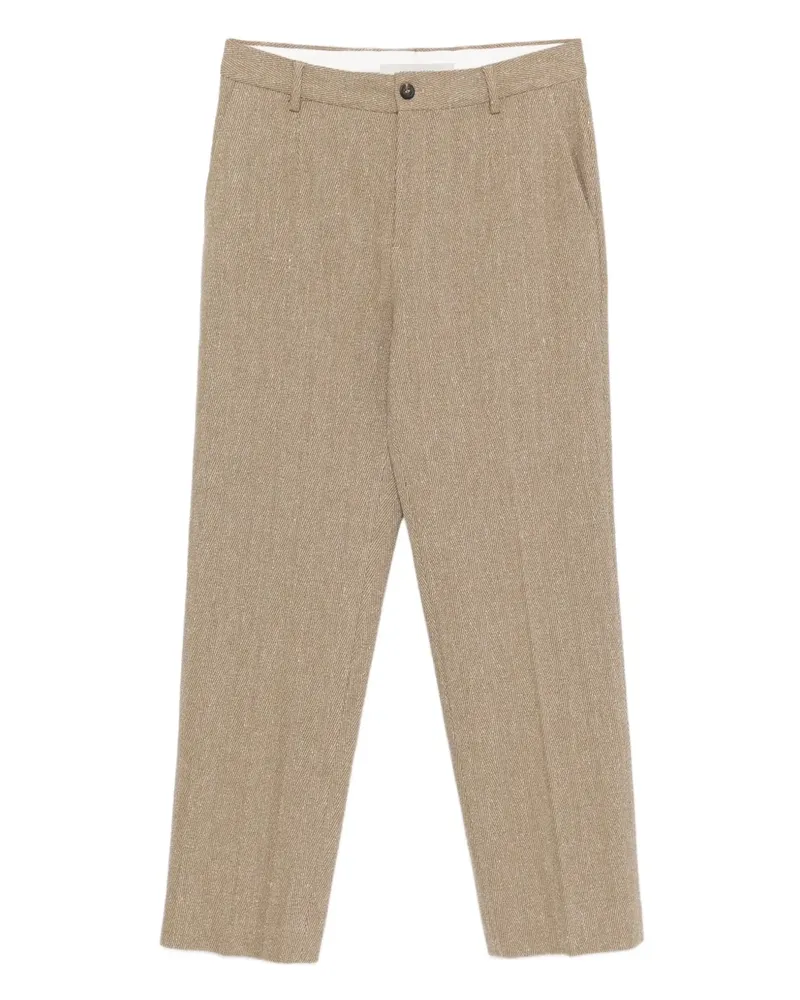 Golden Goose Strukturierte Hose aus Leinengemisch - Braun Braun