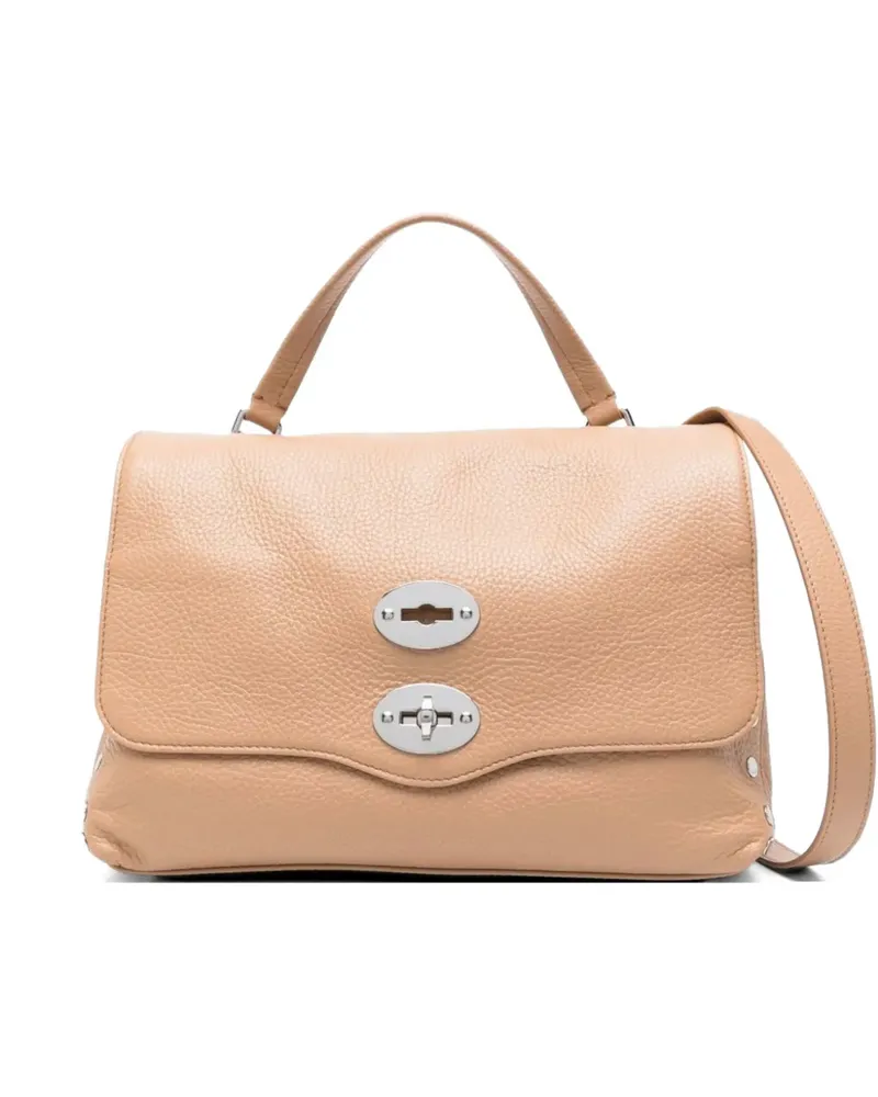 Zanellato small Postina Daily stud-embellished tote bag - Nude Nude