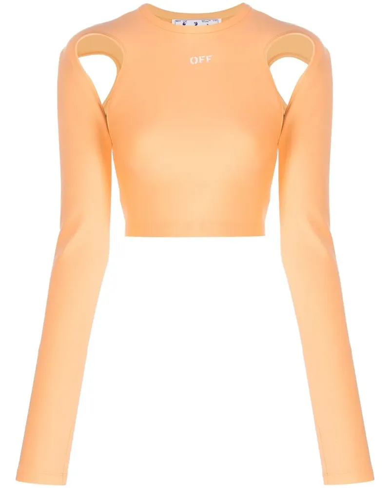 OFF-WHITE Top mit Cut-Out - Orange Orange