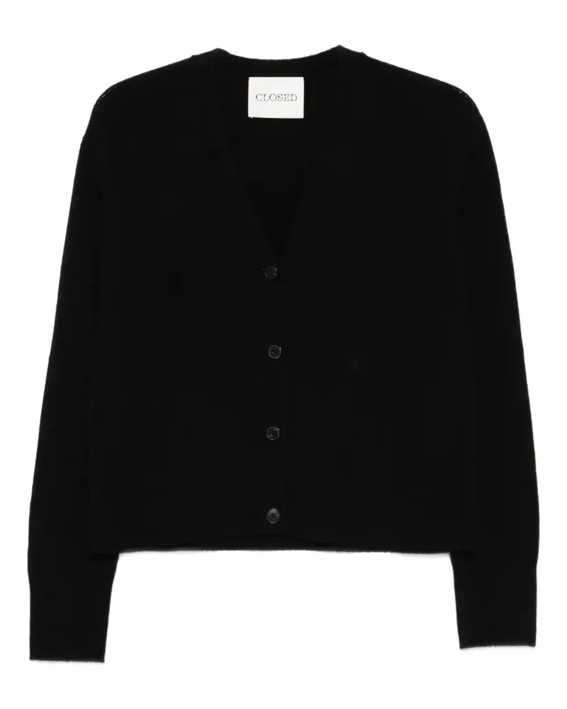 Closed Gerippter Cardigan - Schwarz Schwarz
