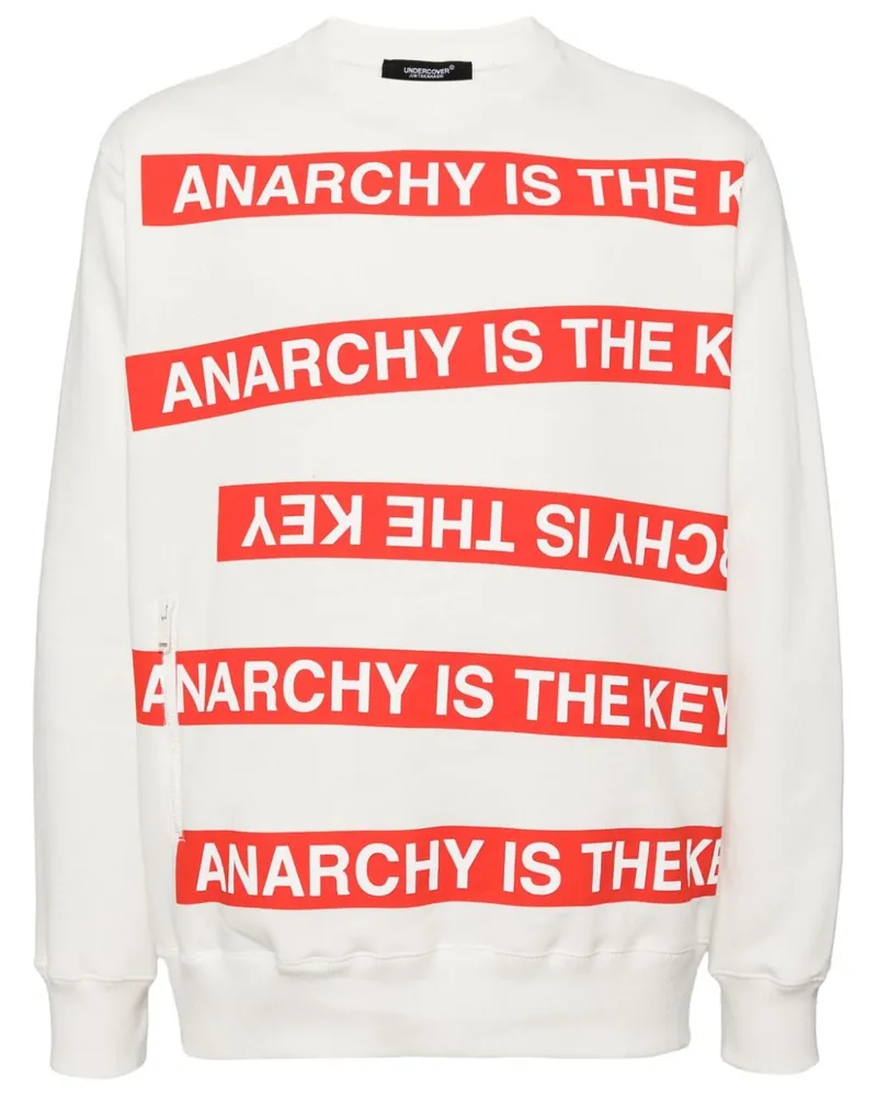Undercover Sweatshirt mit grafischem Print - Weiß Weiß