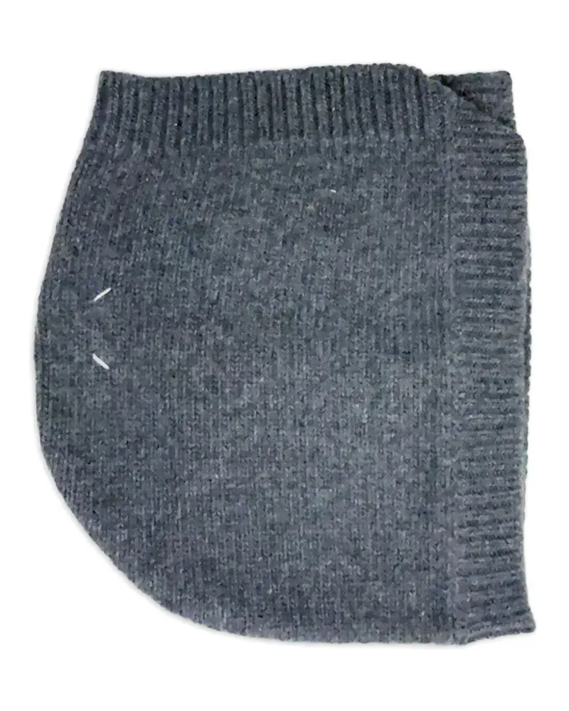 Maison Margiela Four Stitches button-fastening beanie hat - Grau Grau