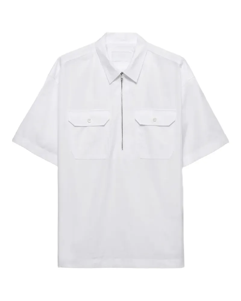 Prada Kurzärmeliges Hemd - Weiß Weiß