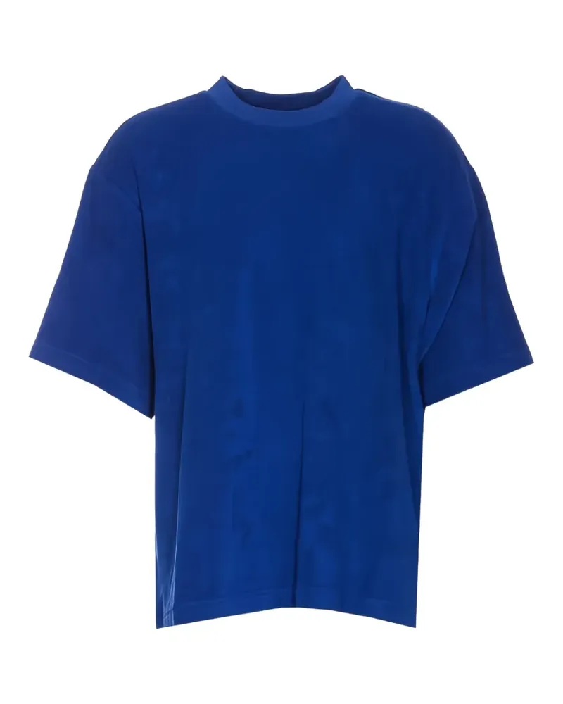 Burberry logo-print oversized T-shirt - Blau Blau