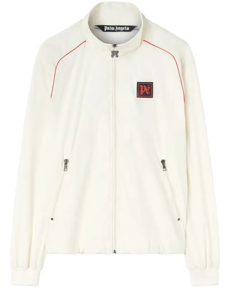 Palm Angels Bomberjacke mit Logo-Stickerei - Weiß Weiß