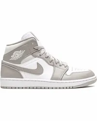 Jordan Air  1 Mid Linen Sneakers Grau