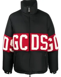 GCDS Gefütterte Jacke mit Logo Schwarz