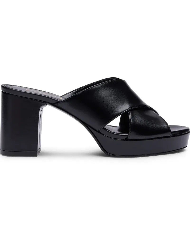 Stuart Weitzman Dayna crossover-straps platform sandals - Schwarz Schwarz