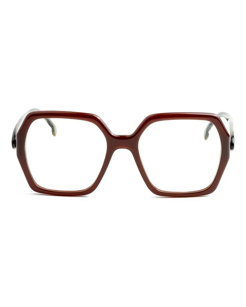 Etro Brille mit geometrischem Gestell - Braun Braun