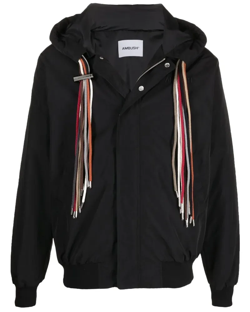 AMBUSH Kapuzenjacke mit Kordelzügen - Schwarz Schwarz