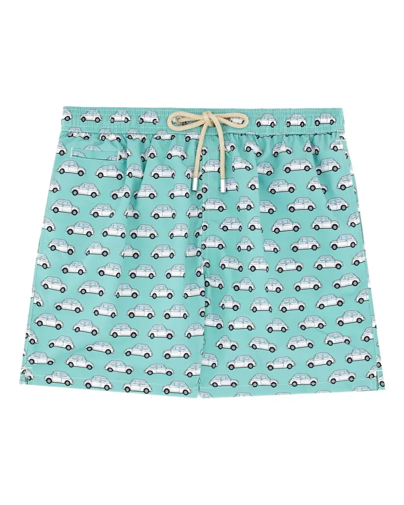 MC2 Saint Barth Badeshorts mit Auto-Print - Blau Blau