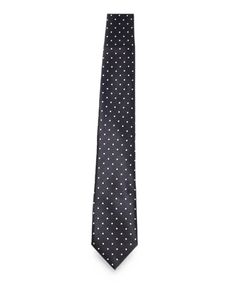 Tom Ford Krawatte mit Polka Dots - Schwarz Schwarz