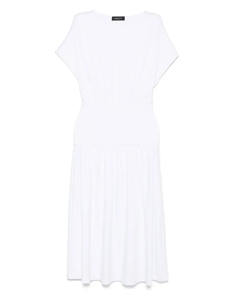 Fabiana Filippi Midikleid aus Jersey - Weiß Weiß
