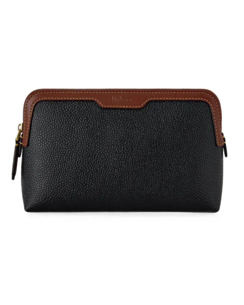 Mulberry grainy leather make up bag - Schwarz Schwarz