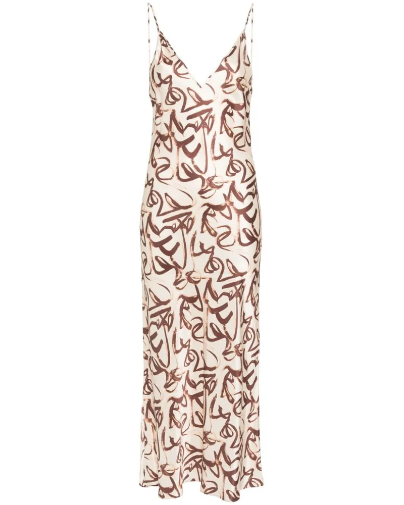 AERON Prima Kleid mit grafischem Print Nude