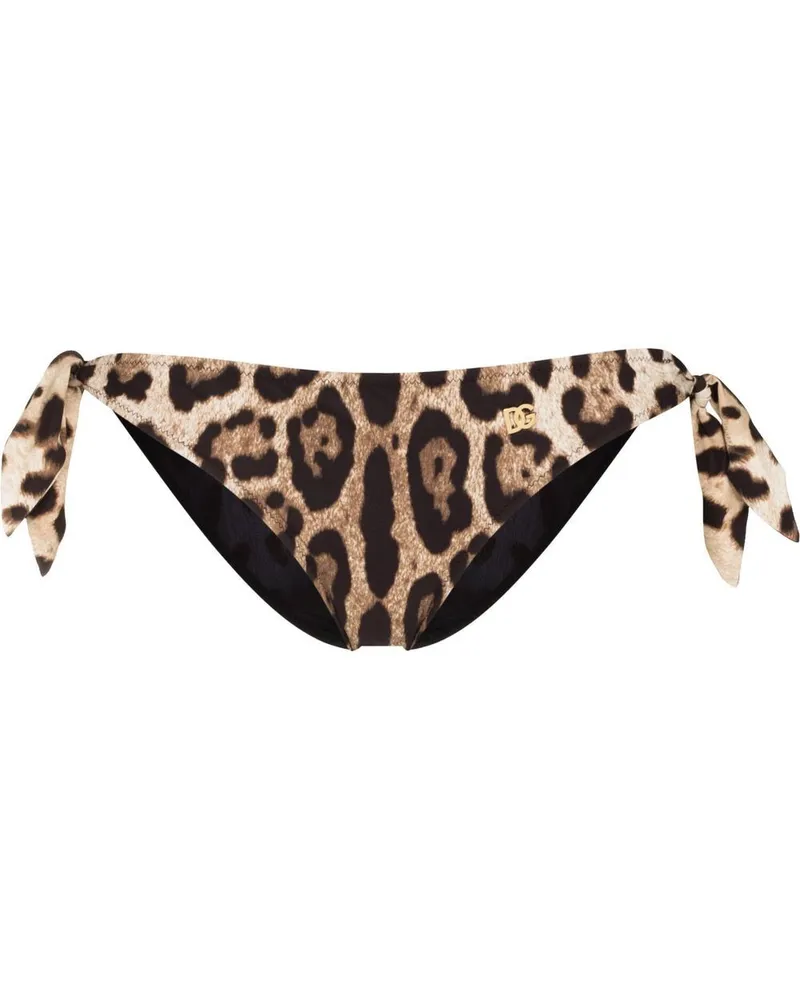 Dolce & Gabbana Bikinihöschen mit Leoparden-Print - Nude Nude