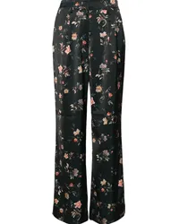 AllSaints Hose mit Blumen-Print Schwarz