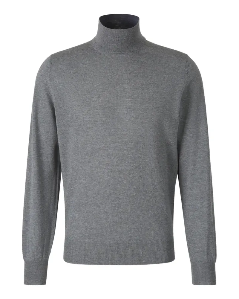 Canali Pullover mit Stehkragen - Grau Grau