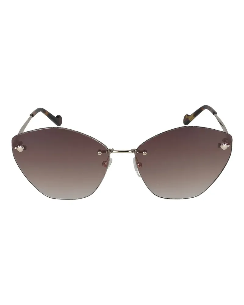 Liu Jo heart-detail sunglasses - Gold Gold