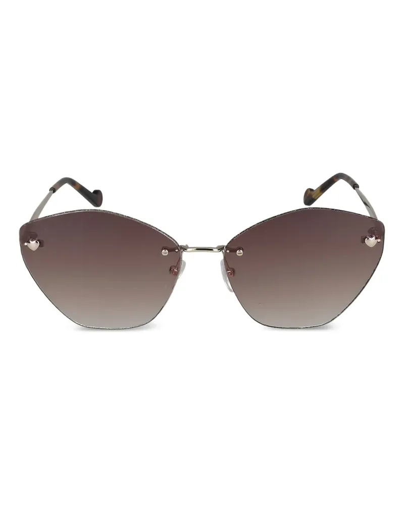 Liu Jo Sonnenbrille mit Herzdetail - Gold Gold