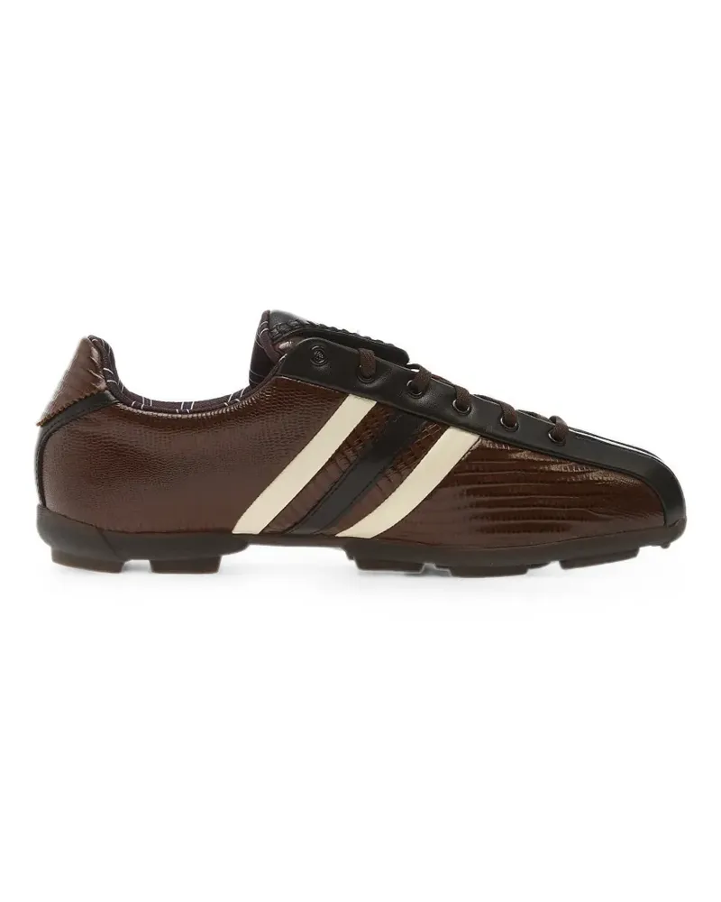 Y-3 The Field lizard-effect Y3 sneakers - Braun Braun
