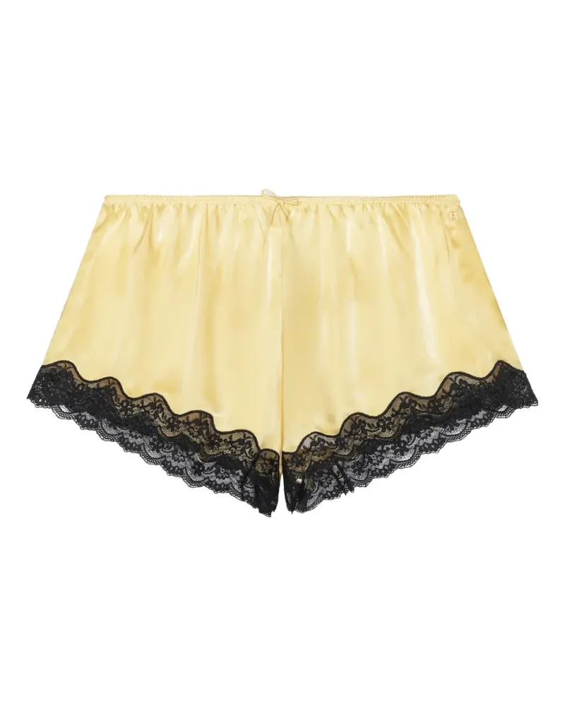 ROTATE Birger Christensen x Love Stories lace shorts - Gelb Gelb