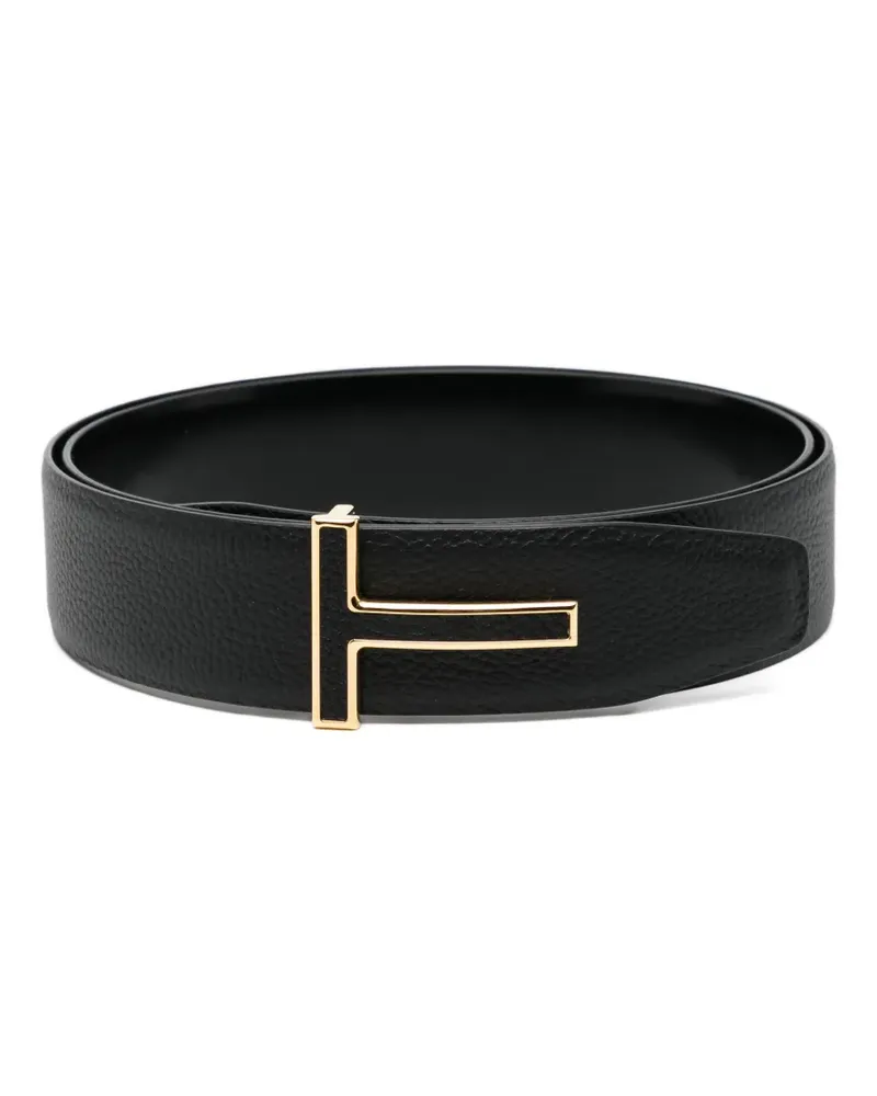 Tom Ford logo buckle belt - Schwarz Schwarz