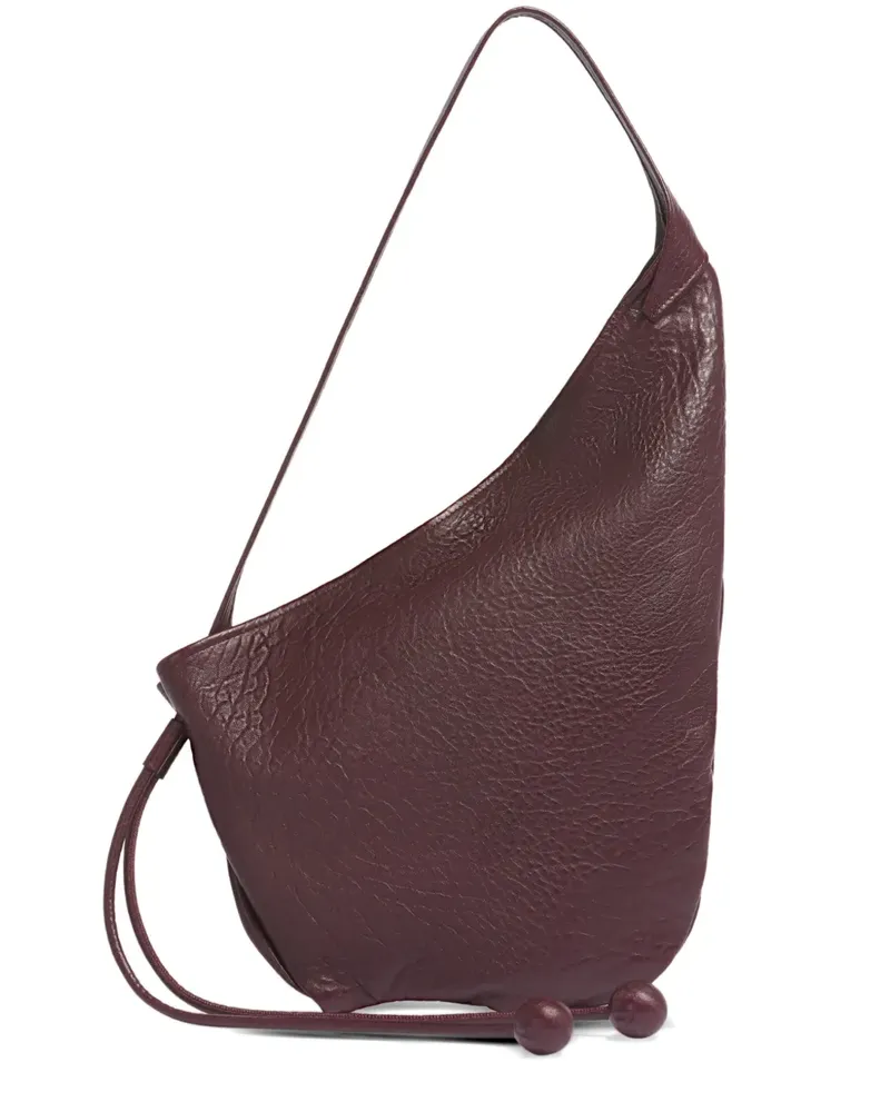 Marni small baubles drawstring-leather shoulder bag - Rot Rot