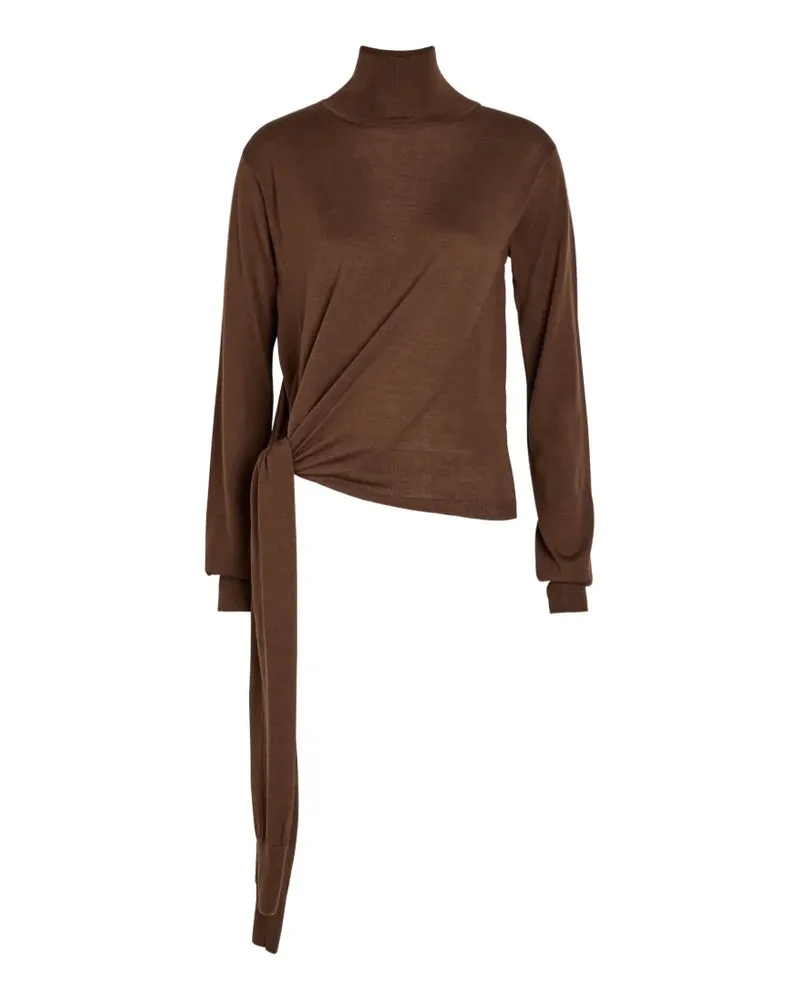 Róhe tie-detail roll-neck knitwear - Braun Braun