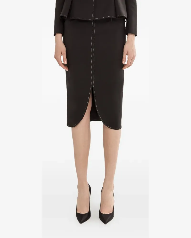 NISSA high-waisted pencil skirt - Schwarz Schwarz
