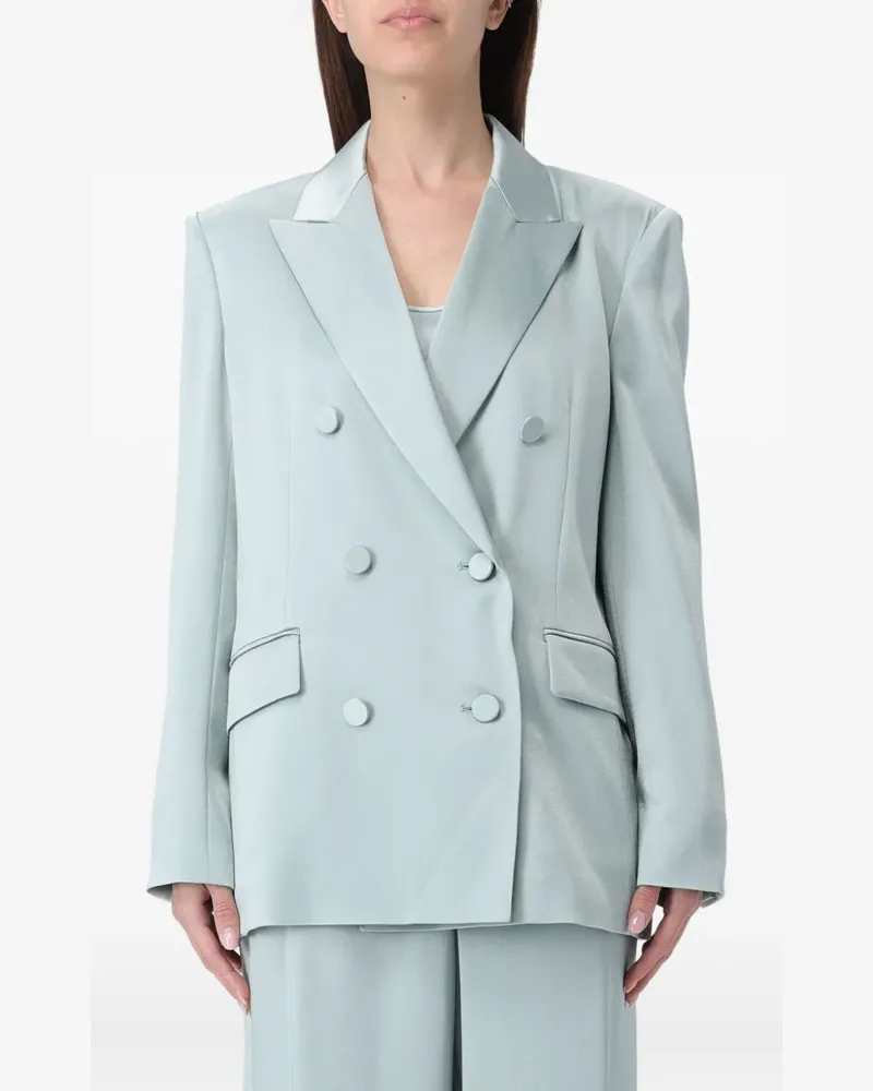 Max Mara Doppelreihige Teiera Jacke - Blau Blau