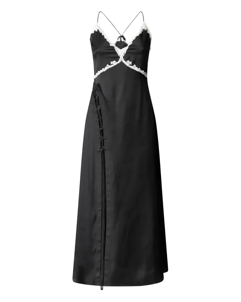 Pinko Midikleid aus Spitze - Schwarz Schwarz