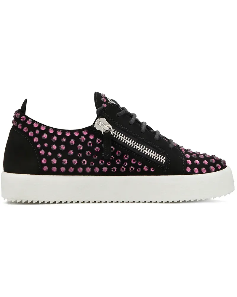 Giuseppe Zanotti Doris' Sneakers mit Kristallen - Schwarz Schwarz