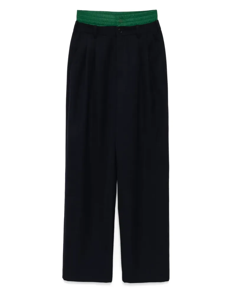 Monse Hose mit doppeltem Bund - Blau Blau