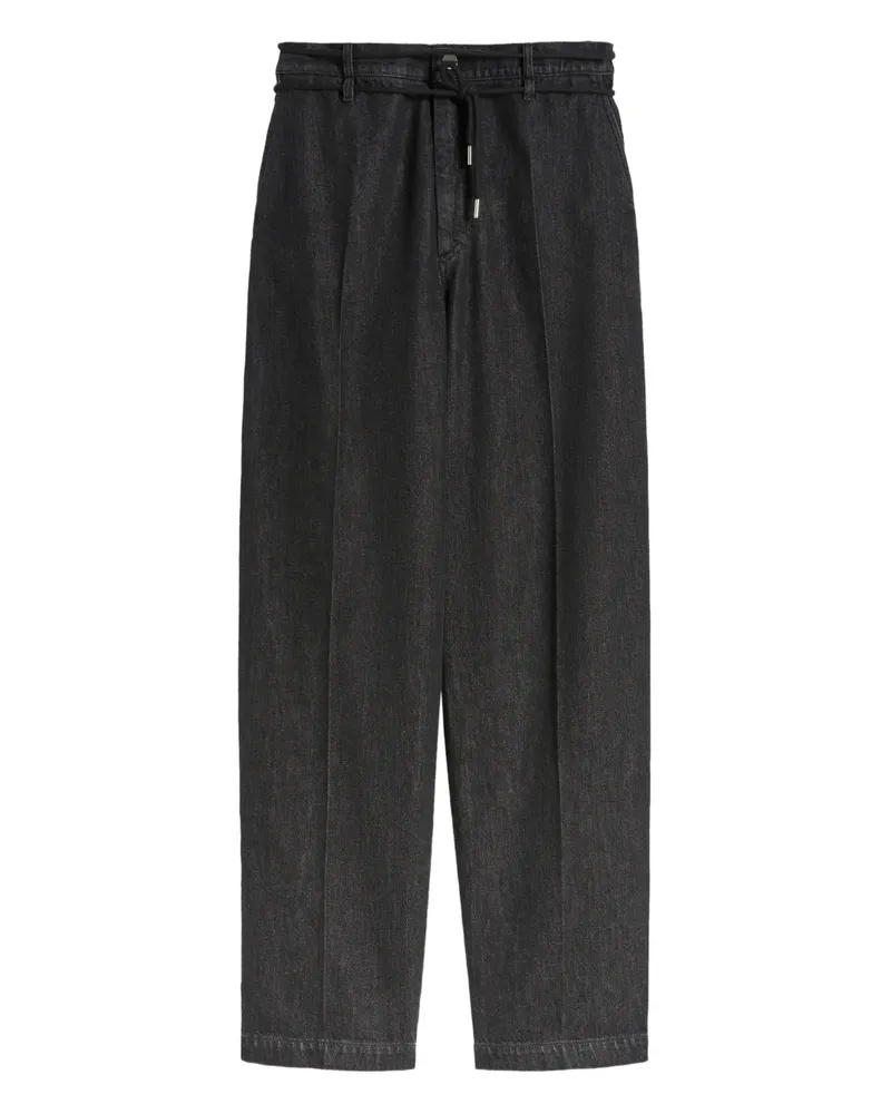 Max Mara Hose mit Kordelzug - Schwarz Schwarz