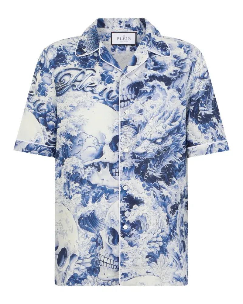 Philipp Plein printed shirt - Blau Blau