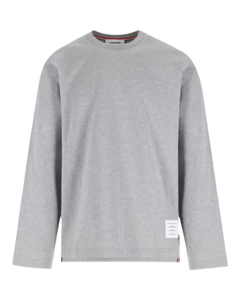 Thom Browne RWB stripe long-sleeve T-shirt - Grau Grau