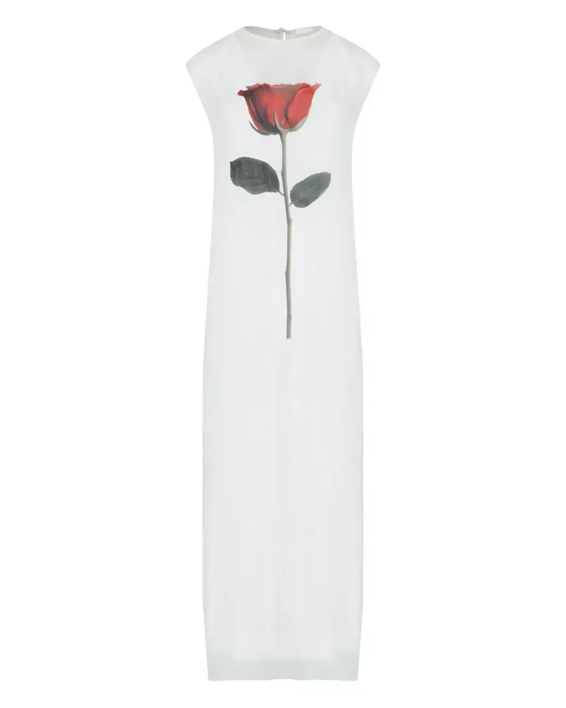 Osklen Rose Maxikleid - Weiß Weiß