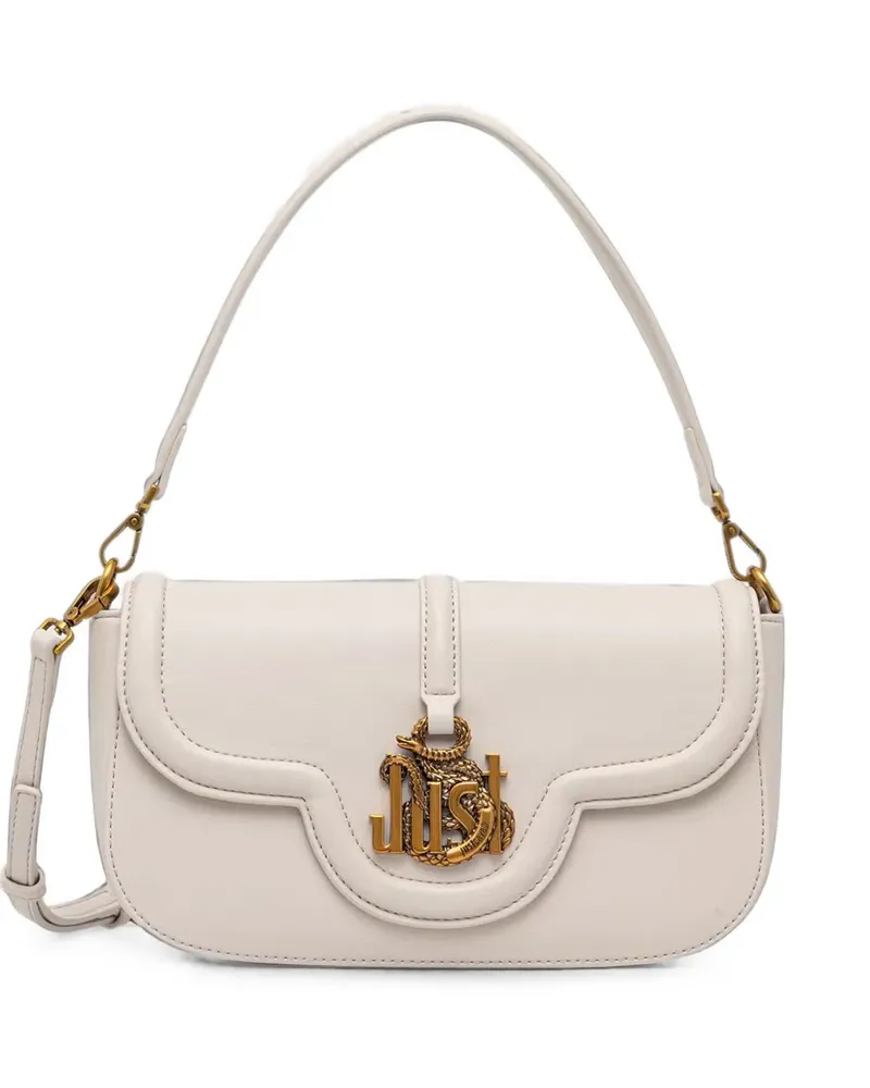 Just Cavalli Just Snake shoulder bag - Weiß Weiß