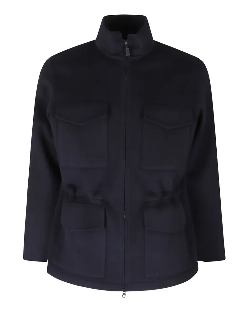 ASPESI multi-pocket high-neck jacket - Blau Blau