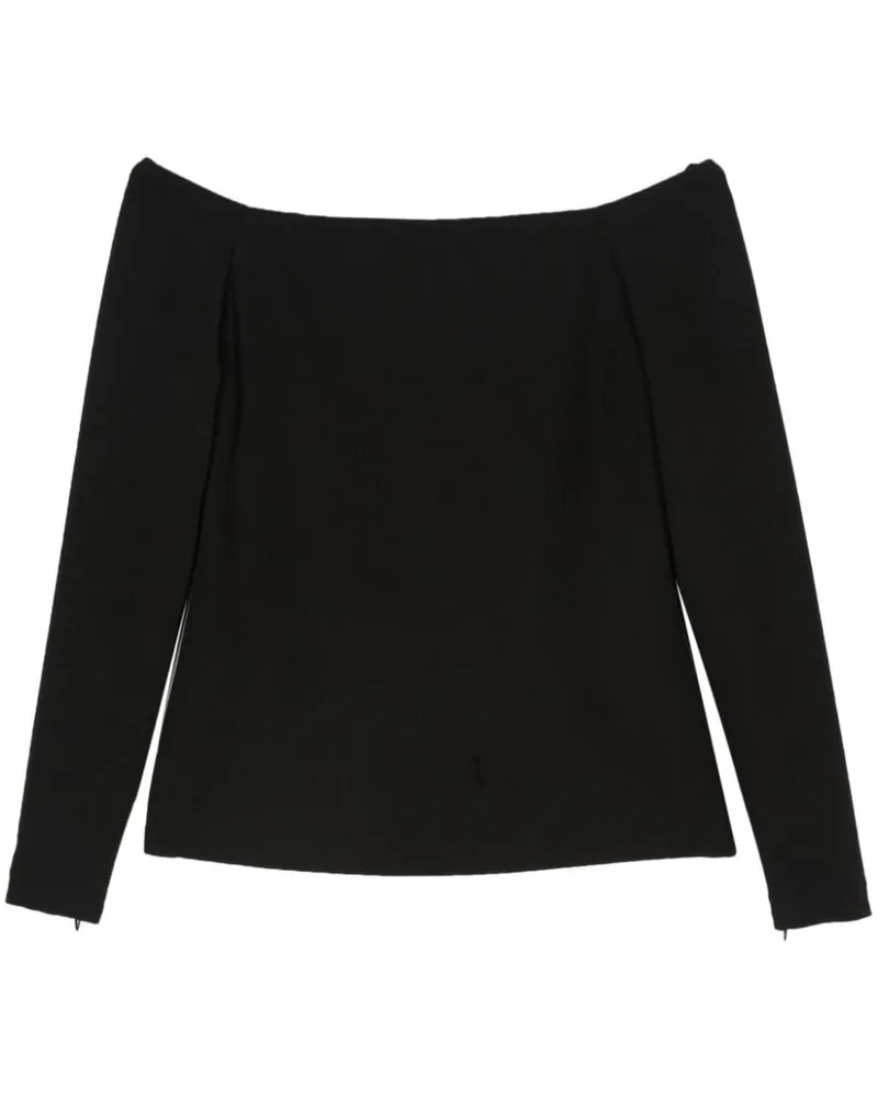 Federica Tosi Schulterfreie Bluse - Schwarz Schwarz